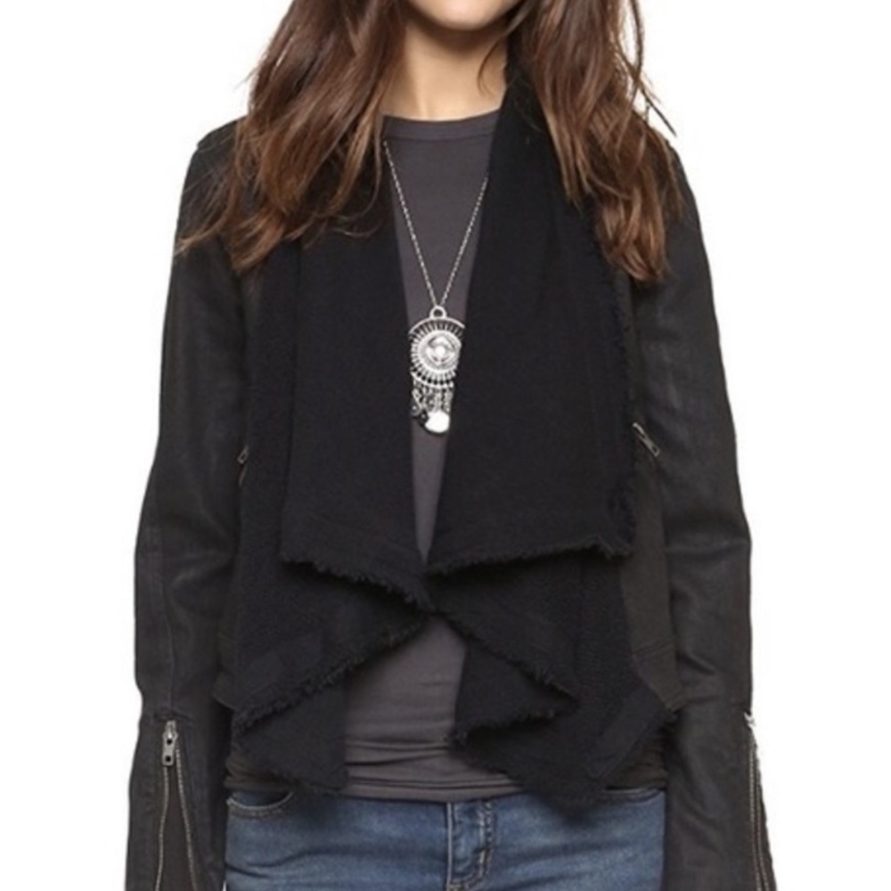 Free People Draped Front Jacket